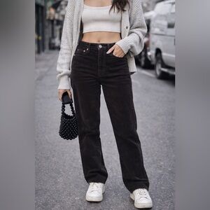 NWT‎ Gap Vintage Slim High-Rise Stretch Corduroy Chocolate Brown Jeans